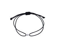 CZ with Black Nylon Bracelet BRS-1255